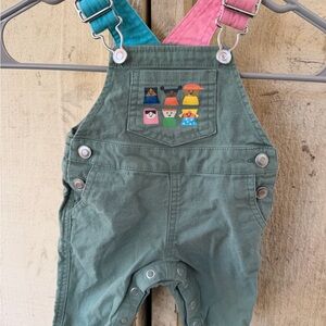 Charming Kids Overalls with Colorful Straps
